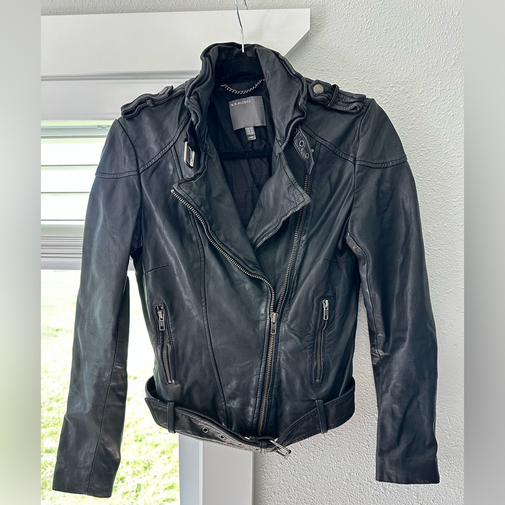 MUUBAA Genuine Leather Jacket size 10